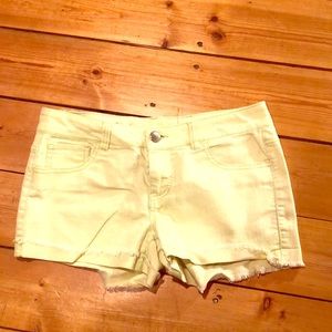 Yellow shorts